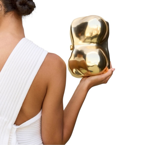 Cult Gaia Reina Gold Clutch - Picture 3 of 6